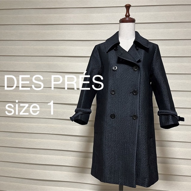 DES PRES(デプレ)のデ・プレ DES PRÉS トゥモローランド コート ブラック 1 シルク混 レディースのジャケット/アウター(その他)の商品写真