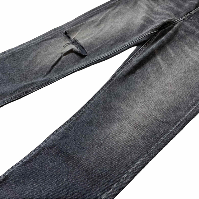 【新品】W25 L32 ディーゼル デニムジーンズ ダメージ ストレッチ 薄黒