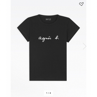 アニエスベー(agnes b.)のアニエスベー　ロゴTシャツ　黒(Tシャツ(半袖/袖なし))
