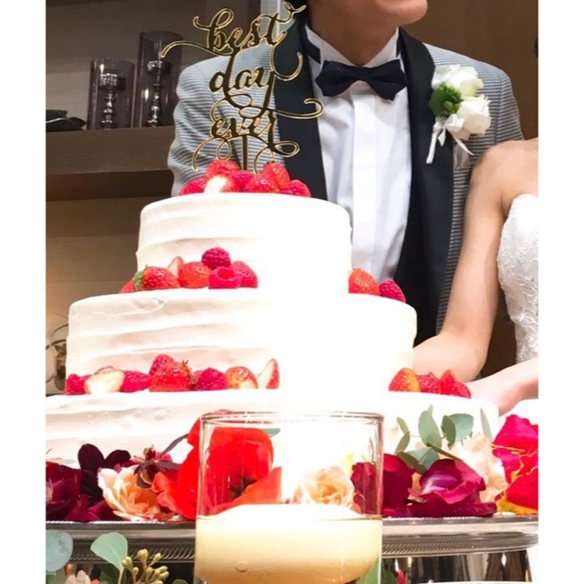 【wedding】ケーキトッパー ハンドメイドのウェディング(その他)の商品写真