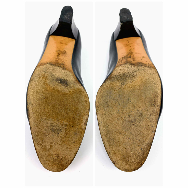 Salvatore Ferragamo(サルヴァトーレフェラガモ)のフェラガモ　パンプス　ヴァラ ブラック 6C 約23.5cm ヒール4.5cm レディースの靴/シューズ(ハイヒール/パンプス)の商品写真