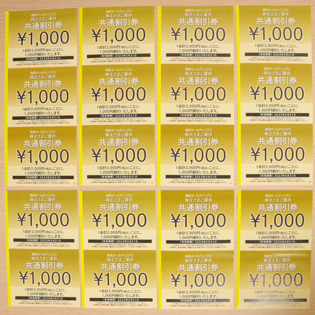 グリーンランド 株主優待34000円分(1000円券×34枚)23.11.30迄