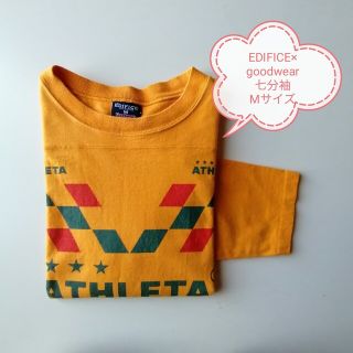 アスレタ(ATHLETA)のEDIFICE×goodwear★ATHLETA★フットボールシャツ★USED★(Tシャツ(長袖/七分))