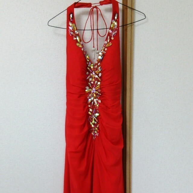 高級赤ロングドレス♡