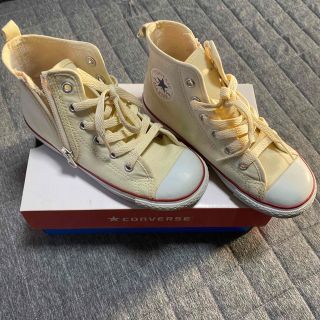 オールスター(ALL STAR（CONVERSE）)のコンバース　ハイカット　ベージュ　20㎝(スニーカー)