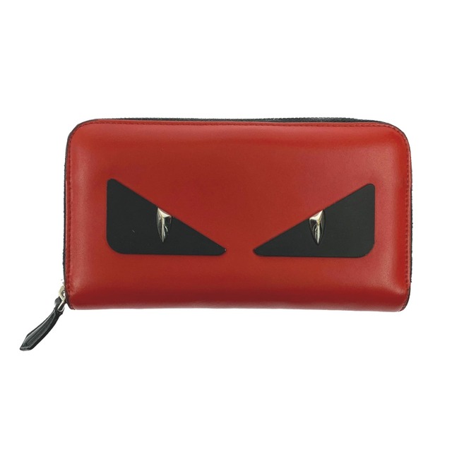 ▽▽FENDI フェンディ バグズアイ 長財布 ラウンドファスナー