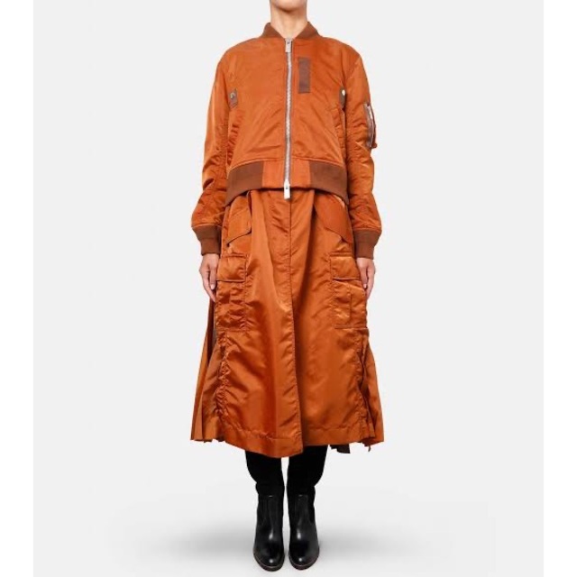 sacai - ちおりん様 20AW sacai MA-1ドッキングコート黒1の通販