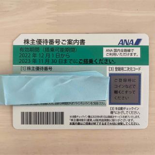 エーエヌエー(ゼンニッポンクウユ)(ANA(全日本空輸))のANA株主優待券　2023/11/30まで有効(その他)