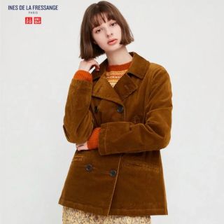 ユニクロ(UNIQLO)の完売品　ユニクロ　コーデュロイピーコート　S(ピーコート)