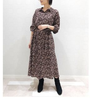 小花柄ロングワンピース\u0026サテンパンツ〈stola.〉