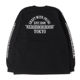 ネイバーフッド(NEIGHBORHOOD)のNEIGHBORHOOD ネイバーフッド Tシャツ ブランドロゴ ロングスリーブTシャツ NH TEE-6 LS . CO 22AW ブラック 黒 L トップス カットソー 長袖 【メンズ】【中古】【美品】(Tシャツ/カットソー(七分/長袖))