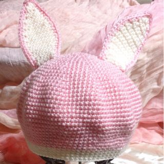 【オーダーメイド】 うさぎさんベレー帽【４５cm~６２cm】(帽子)