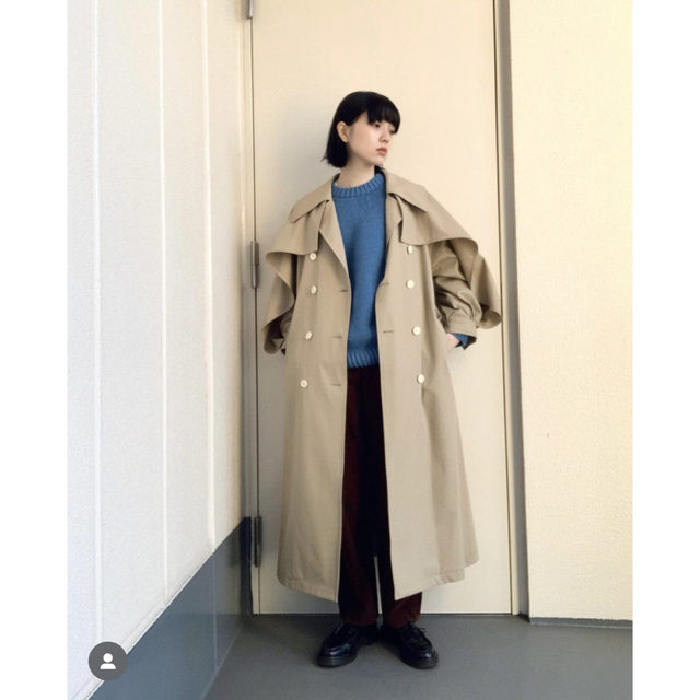 LENO(リノ) hand knitted sweater blue