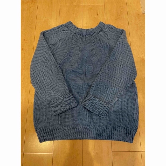 LENO HAND KNITTED SWEATER  BLUE 2