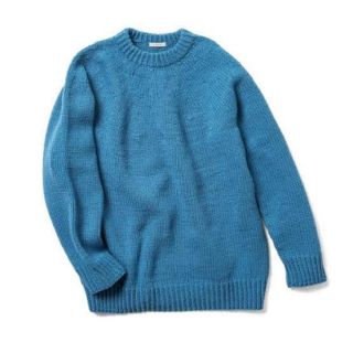 LENO（リノ） hand knitted sweater blue-