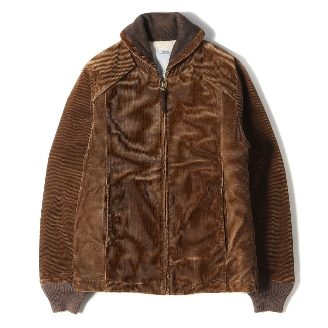 visvim ビズビム ジャケット F.I.L限定 太畝コーデュロイ ショールカラー ジップジャケット PALMITO SHAWL COLLAR JKT WALE CORDUROY ブラウン 茶 1 アウター ブルゾン【メンズ】