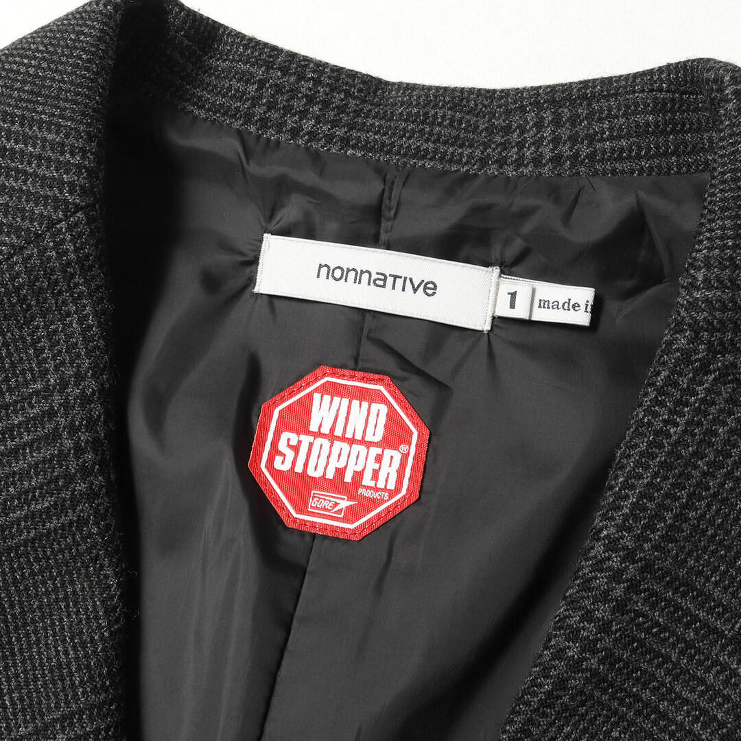 nonnative コート グレンチェック WINDSTOPPER-