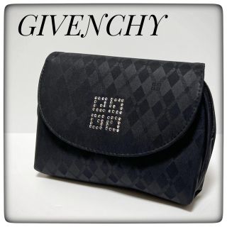 ジバンシィ(GIVENCHY)のGIVENCHYジバンシィ✨ポーチ バニティ ブラック ラインストーン 鏡付(ポーチ)