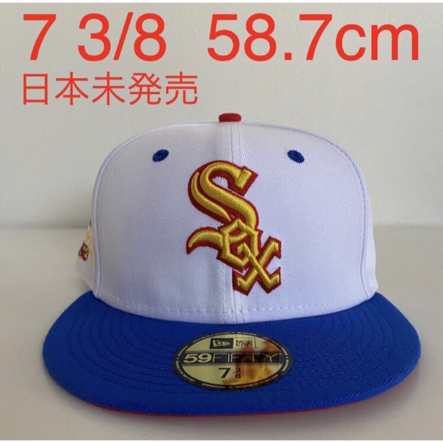 New Era Cap ツバ裏レッド 3/8 ニューエラ ホワイトソックス 帽子のサムネイル