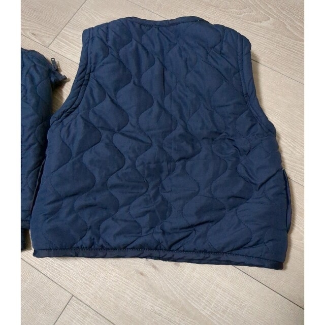 coen(コーエン)のキルトアウター　ボア袖2way キッズ/ベビー/マタニティのキッズ服男の子用(90cm~)(ジャケット/上着)の商品写真