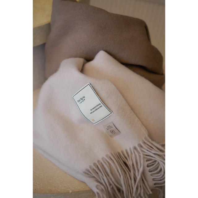 カラーHLT Cashmere-blend Fringe Scarf