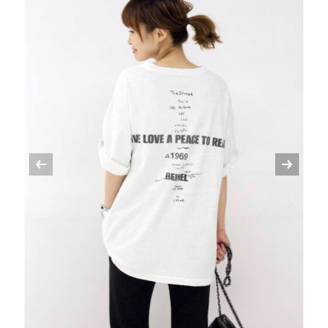 Deuxieme Classe LOVE A PEACE バックプリントTシャツ