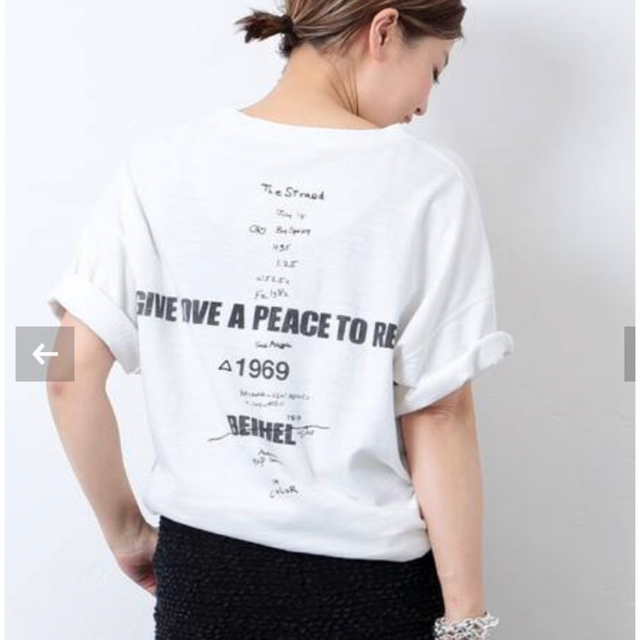 Deuxieme Classe LOVE A PEACE バックプリントTシャツ