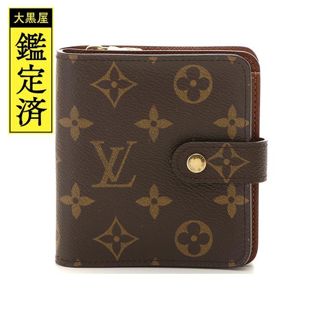 売れ筋】 LOUIS コンパクト・ジップ モノグラム M61667 【430】 ルイ