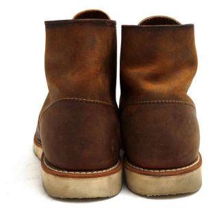 RED WING レッド ウイング 6inch PLAIN TOE 6インチプレーントゥ レースアップ ブーツ ブラウン 9111 紐無し