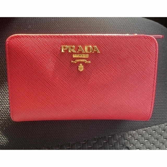 PRADA - 【美品】PRADA 折り財布 サフィアーノレザー L字ファスナー