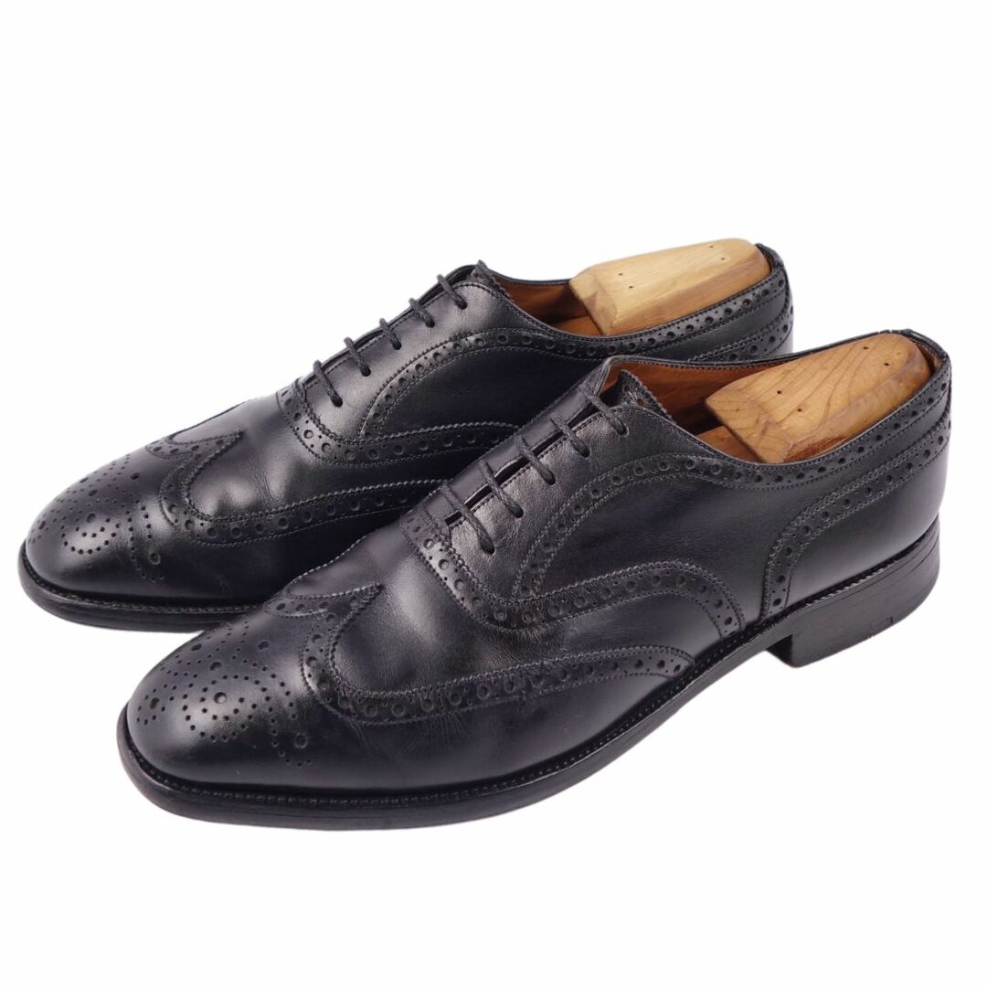 美品 ジェイエムウエストン J.M. WESTON レザーシューズ オックスフォードシューズ 376 フルブローグ 内羽根 革靴 メンズ 8.5E(27.5cm相当) ブラック