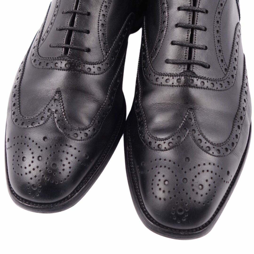 美品 ジェイエムウエストン J.M. WESTON レザーシューズ オックスフォードシューズ 376 フルブローグ 内羽根 革靴 メンズ 8.5E(27.5cm相当) ブラック 2
