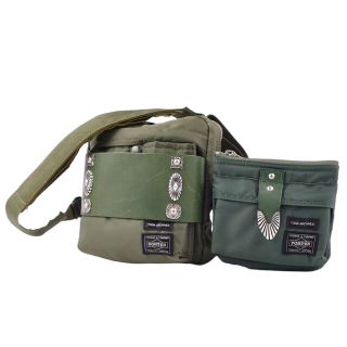 PORTER ポーター ×TOGA WAIST BAGトーガ レザー ウェスト バッグ ブラック