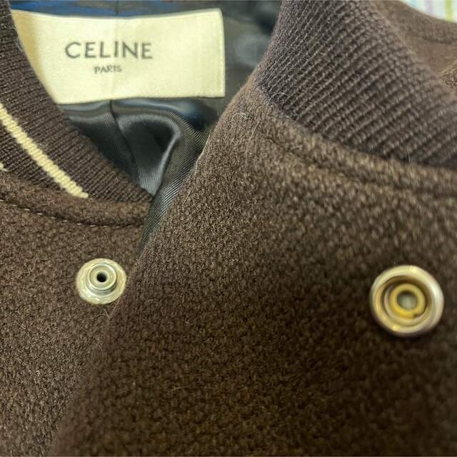 CELINE セリーヌ テディジャケット ブルゾン スタジャン ブラウン