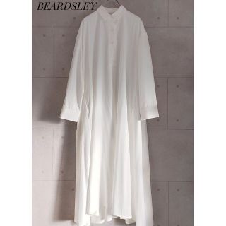 ビアズリー(BEARDSLEY)の【BEARDSLEY】ロングシャツワンピース S ゆったり レイヤード(ロングワンピース/マキシワンピース)