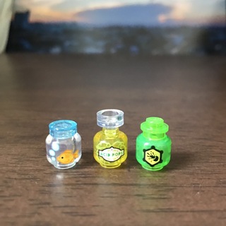 レゴ(Lego)の新品✨レゴ LEGO 正規品 小瓶 3種類 クリアパーツ セット✨ 金魚　毒(知育玩具)