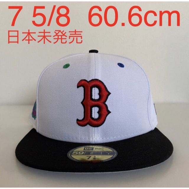 New Era Cap ツバ裏グレー 5/8 ニューエラ レッドソックス 帽子帽子