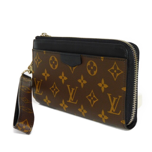 LOUIS VUITTON(ルイヴィトン)のルイ・ヴィトン ジッピー・ドラゴンヌ L字ファスナー モノグラム マカサー ノワール 長財布 M69407 メンズのファッション小物(長財布)の商品写真