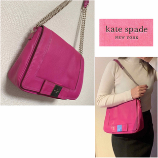 ケイトスペードニューヨーク(kate spade new york)の【kate spade】ピンク チェーンバッグ(ハンドバッグ)