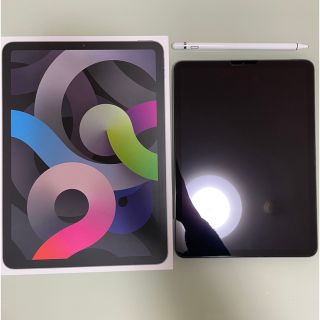 アイパッド(iPad)のiPad air4 64GB Wi-Fiモデル+タッチペン付+ESRケース付(タブレット)