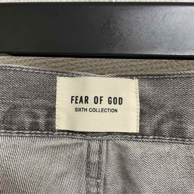 fear of god 6thクラッシュデニム35グレー　フィアオブゴッド