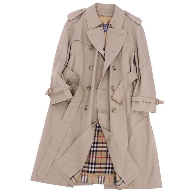 BURBERRY(バーバリー)の極美品 Vintage バーバリー Burberrys コート トレンチコート メンズ ライナー コットン アウター 古着 40(L) ベージュ メンズのジャケット/アウター(トレンチコート)の商品写真