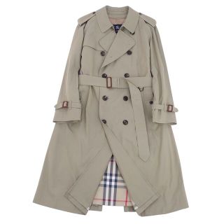 バーバリー(BURBERRY)の美品 バーバリー ロンドン BURBERRY LONDON コート トレンチコート メンズ ライナー コットン アウター 古着 96-180-7(LL相当) ベージュカーキ(トレンチコート)