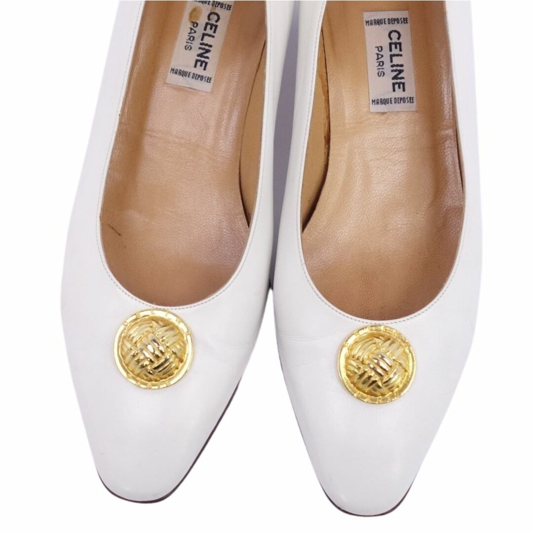 CELINE - Vintage セリーヌ CELINE パンプス ゴールド金具 CELINE - Vintage セリーヌ CELINE パンプス ゴールド金具