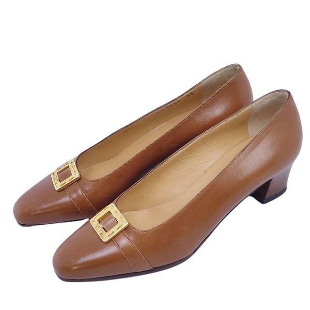 CELINE - Vintage セリーヌ CELINE パンプス ゴールド金具 CELINE - Vintage セリーヌ CELINE パンプス ゴールド金具