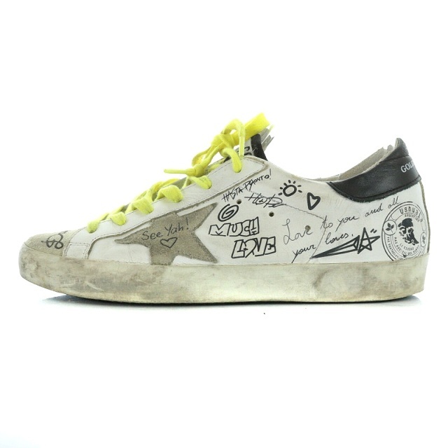 GOLDEN GOOSE(ゴールデングース)のゴールデングース スニーカー レザー 37 24cm 白 レディースの靴/シューズ(スニーカー)の商品写真