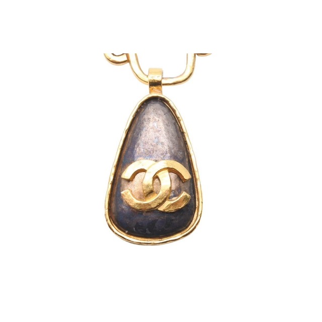 CHANEL シャネル ココマーク カラー ストーン ネックレス ゴールド