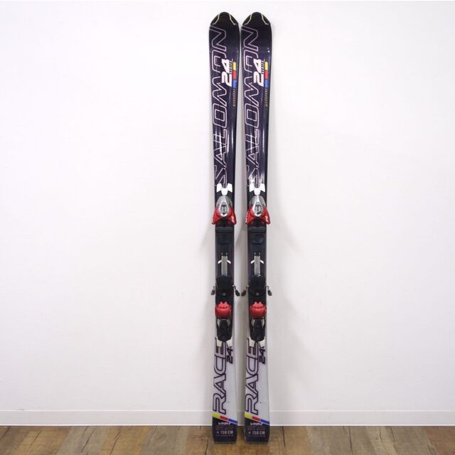 サロモン SALOMON 24HOURS RACE 158cm ビンディング Z10 ゲレンデ 基礎 スキー アルペン アウトドア  重量実測：3100g（ビンディング含む1本) | フリマアプリ ラクマ