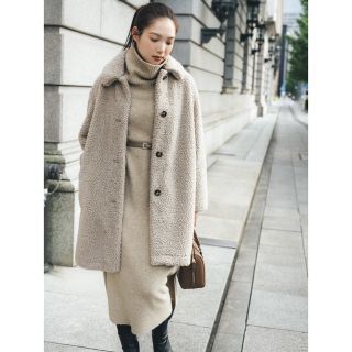 ユニクロ(UNIQLO)の新品　UNIQLO 防風アウター　フリースステンカラーコート(ロングコート)