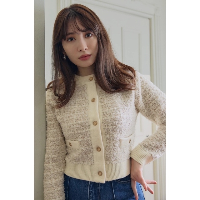 Her lip to Mercer Tweed Cardigan 殿堂 www.gold-and-wood.com